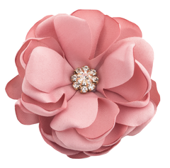 Fabric Flower-Blush Rose Scrapbook Page & Craft Embellishment