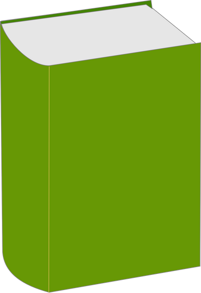 Book thick Green Blank