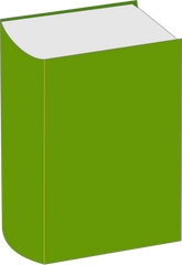 Book thick Green Blank