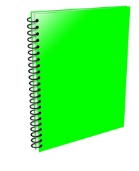 Neon Green Spiral Notebook