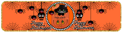 Pumpkin Kitty Halloween Bundle with black and white checkered trim