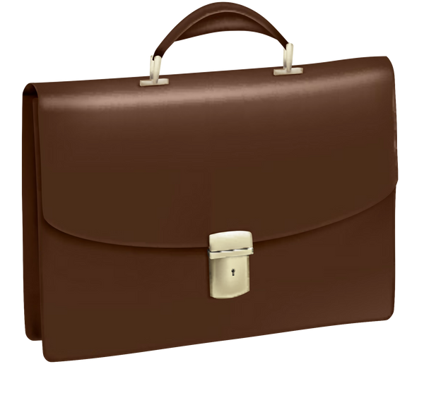 Brown Leather Business Briefcase