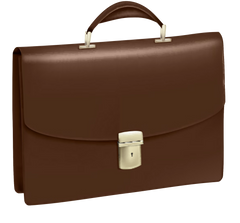 Brown Leather Business Briefcase