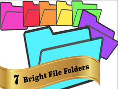 Bright File Folders 7 colors - 7 images