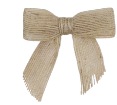 burlap bow embellishment