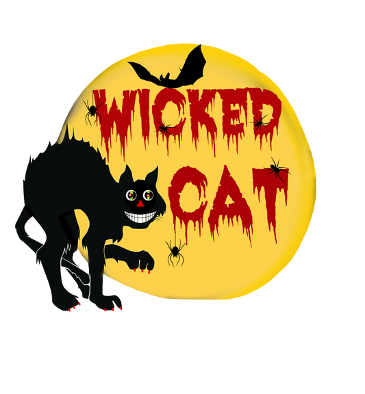 Wicked Cat with Moon or Cat Moon Blank