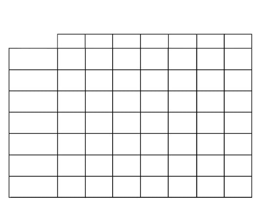 DIY Make your own chart -  Blank Printable #1