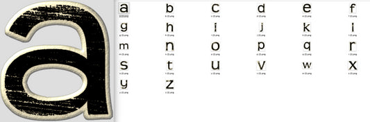 Chipwood - Black Alphabet Lowercase A-Z