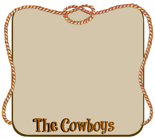 Cowboy Frames for the Scrapbook 8 different titles - Cowboy Birthday Party