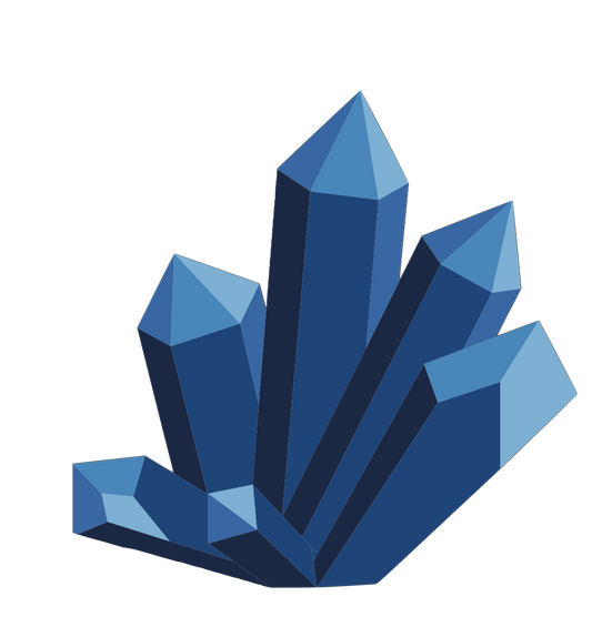 Blue Crystal Cluster