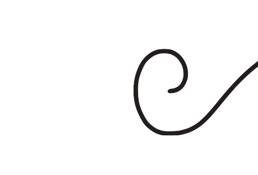 Curvy doodle Tail Line Element - Add to your calligraphy letters, floral vines, flourishes, etc!