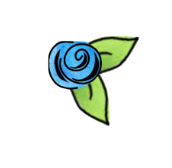 Blue Rosebuds - Set #8