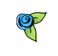 Blue Rosebuds - Set #8