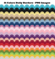 21 Colors - Doily Borders - Trim