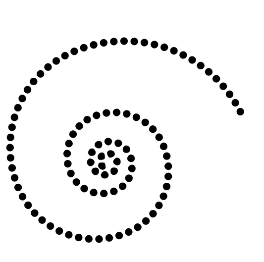 Spiral Dots Doodle