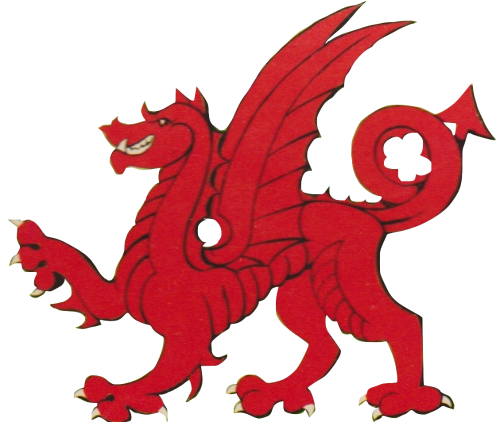 Red Asian Mystical Protection Dragon