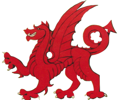 Red Asian Mystical Protection Dragon