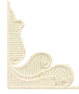 Embossed Antique Ivory Corner Element to make Beautiful Wedding Invitations or greeting cards