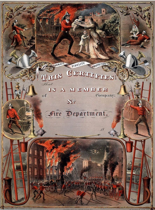 Firemans Vintage Certificate