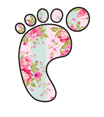 Footprint in Deb's Shabby Chic Pink Roses