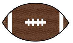 Football with grommets to hang - Sports or Boy party decoration printable to personalize