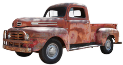 Rusty Old Grunge Antique Truck