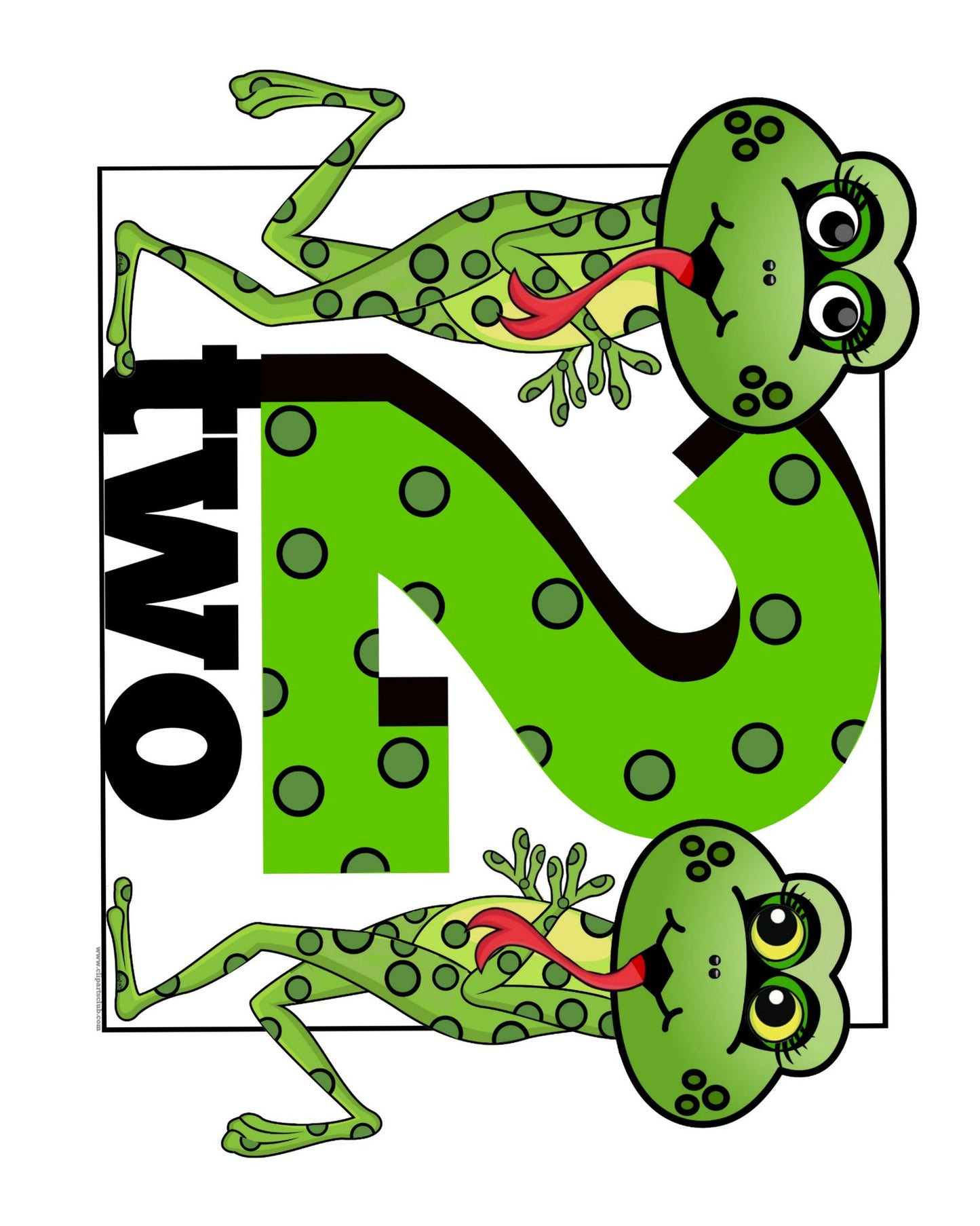 Frog Number Two - 8x10 Print Sign
