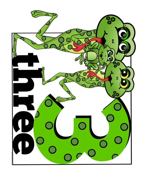 Frog Number Three - 8x10 Print Sign