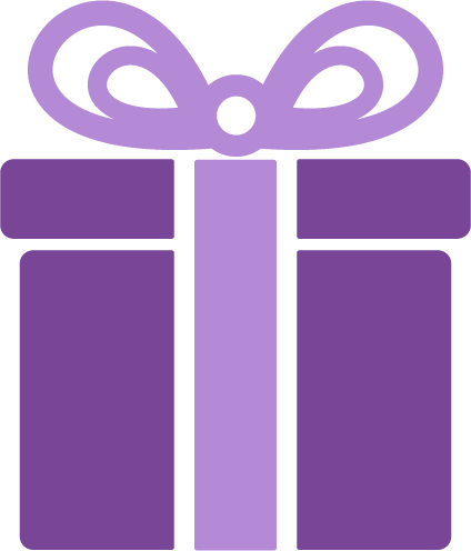 20 Purple & Lavender Presents - Gifts Wrapped Birthday Bundle