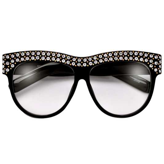 Rhinestone Sunglasses  - Black sunglasses