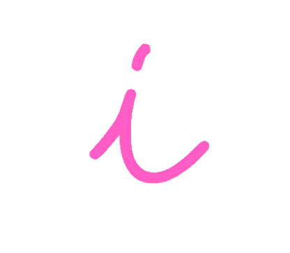Alphabet Pink Amelie Lower Case Script A-Z Set