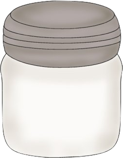 Hand Drawn Blank Jar