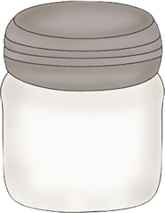 Hand Drawn Blank Jar