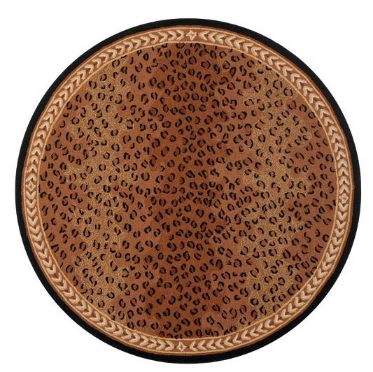 Leopard - Cheetah Round Border - Background