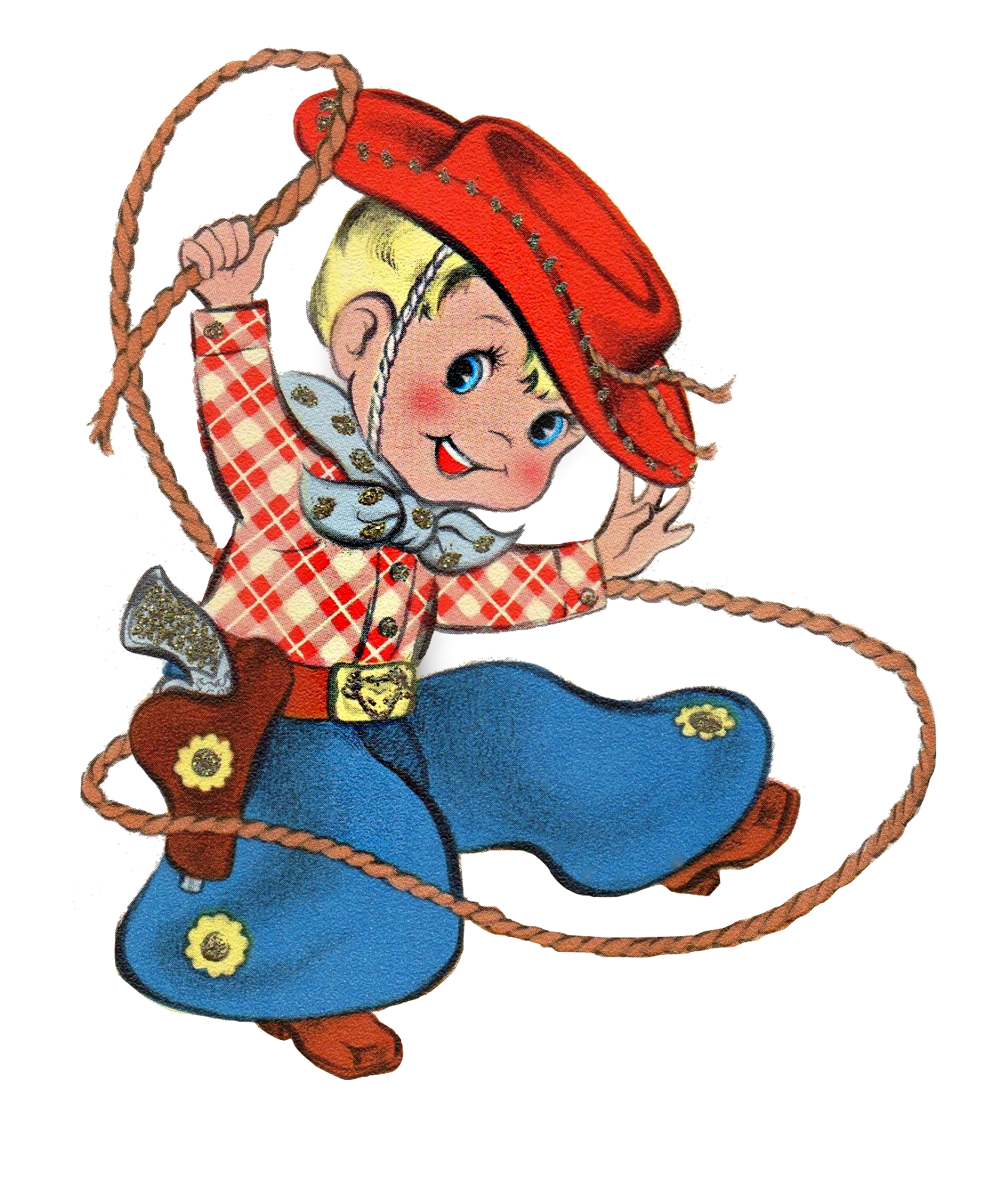 Cowboy - Cute Little Vintage Cowboy