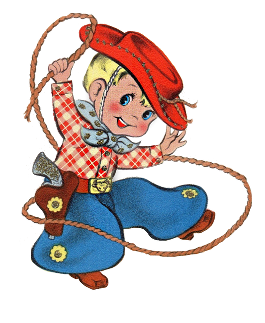 Cowboy - Cute Little Vintage Cowboy