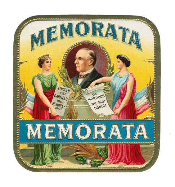 Memorata Political Cigar Label