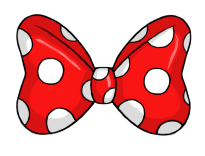 Red Polkadot Minnie Mouse Bow #2