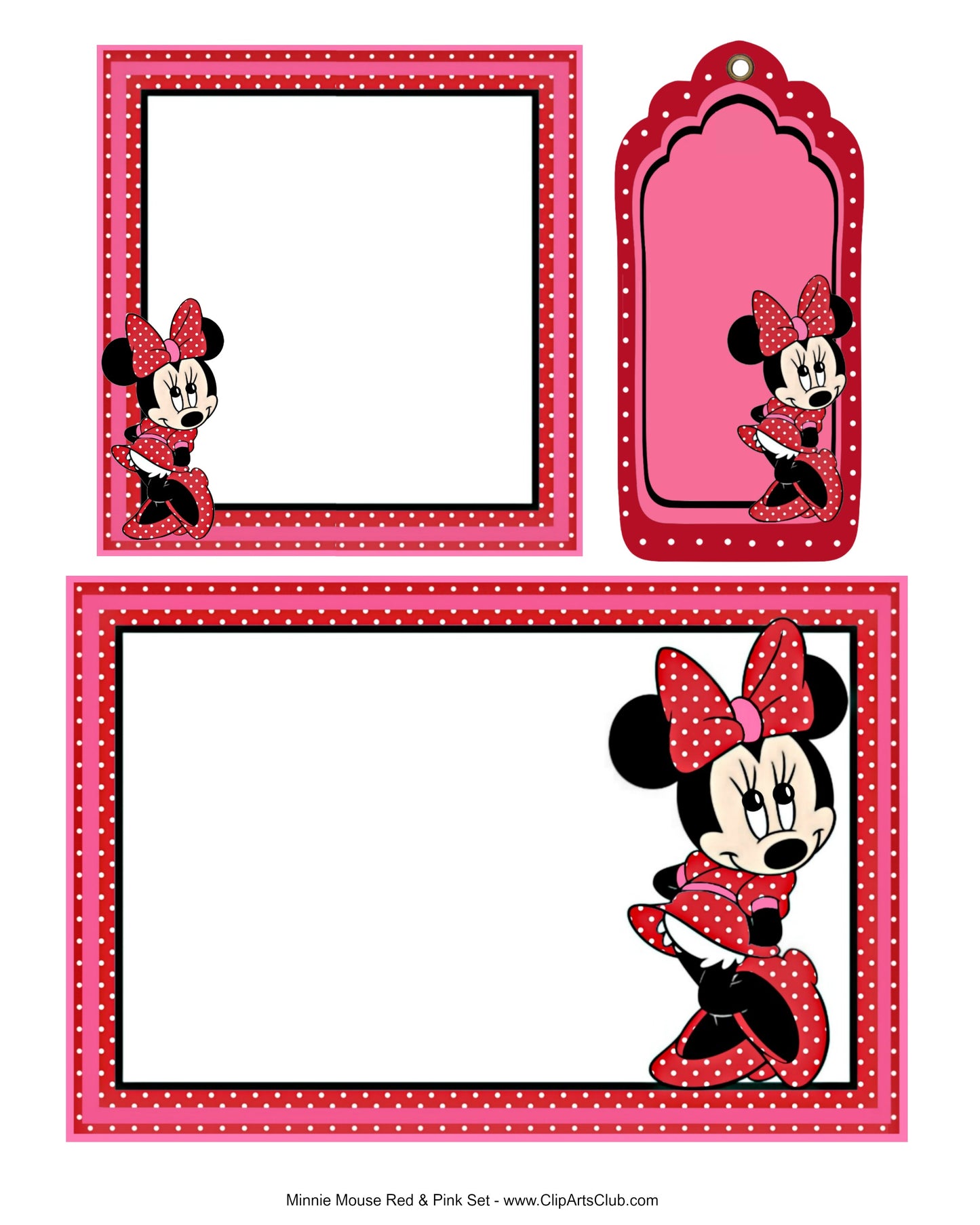 Printable Minnie Mouse Set