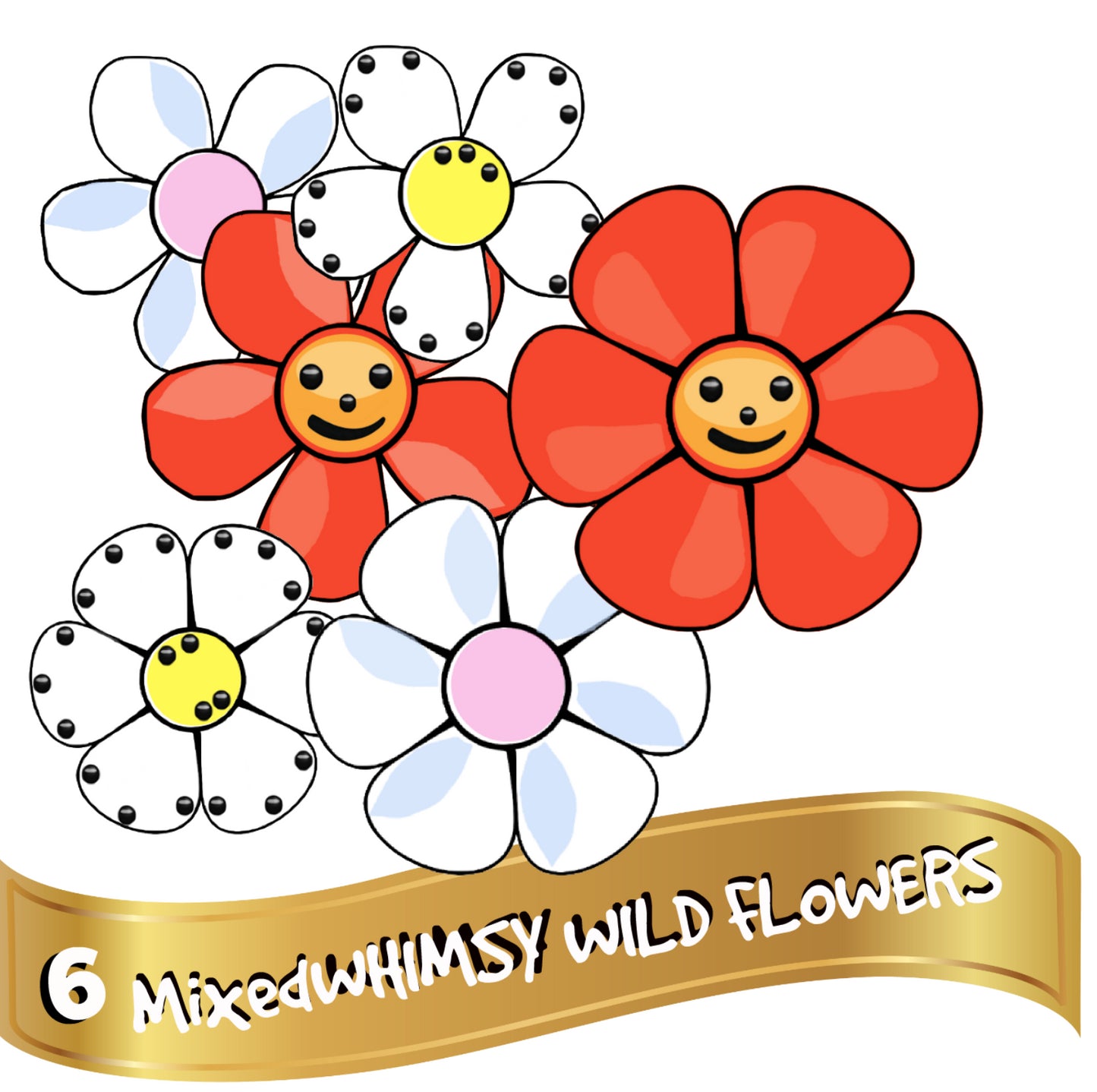 6 Mixed Wildflowers Bundle