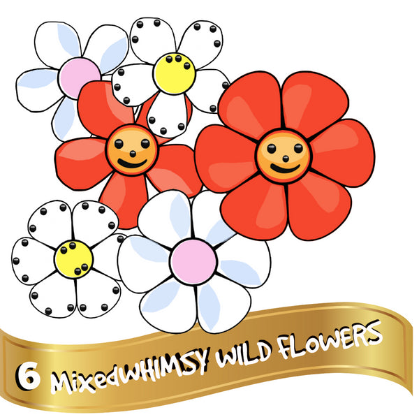 6 Mixed Wildflowers Bundle