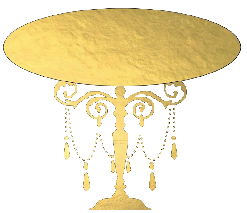 Beautiful Gold Cake Stand - Perfect for a wedding cake!