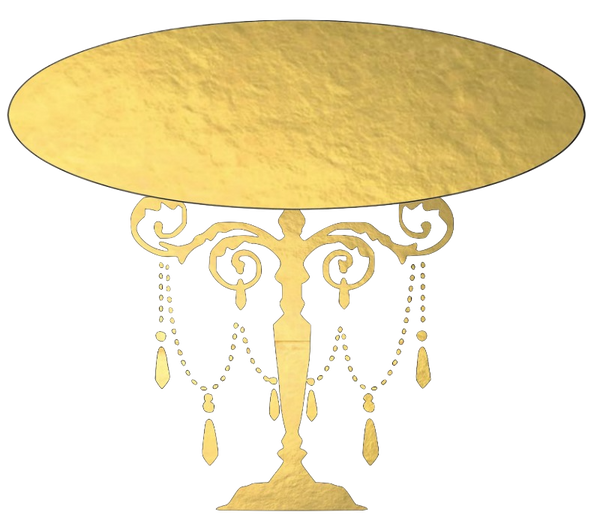 Beautiful Gold Cake Stand - Perfect for a wedding cake!