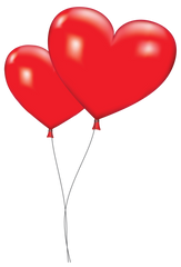 Red Hearts Balloons