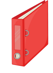 Orange Red Notebook Binder  Business Bookkeeping Ledger