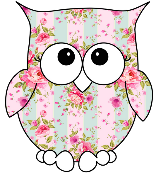 Owl iin Deb's Shabby Chic Pink Rose