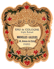 Vintage Perfume Label French Paris Cologne