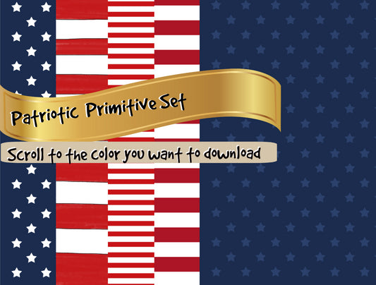 Patriotic Primitive Background Set