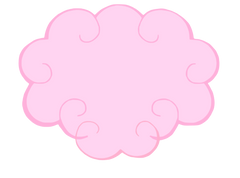 Pink Cloud lined in Pink perfect Baby Sign