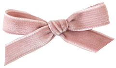 Beautiful Vintage Pale Pink Velvet Bow